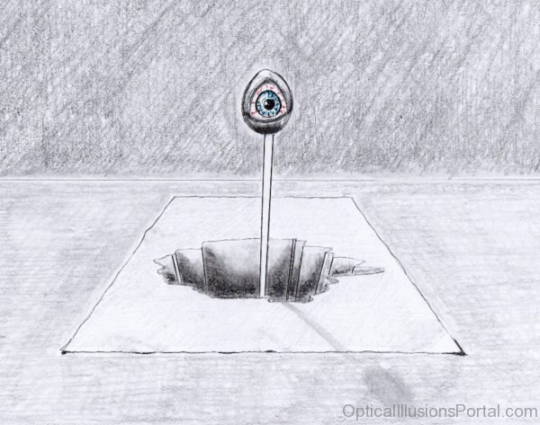 3D Eye Optical Illusion