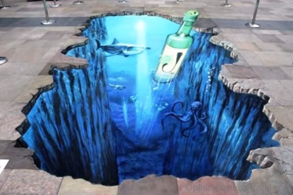 3d Deep Ocean Optical Illusion