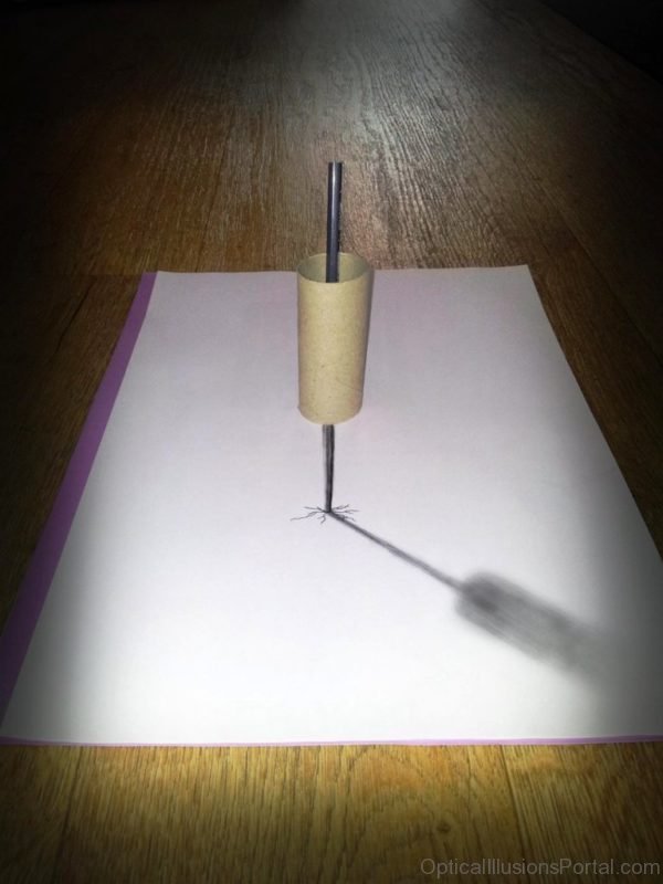 3d Illusions Drawings On Paper