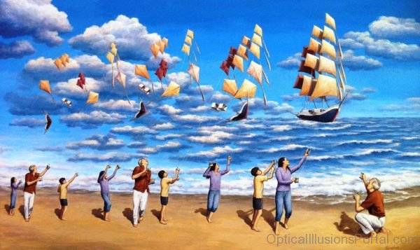 Astonishing Optical Illusion Painting