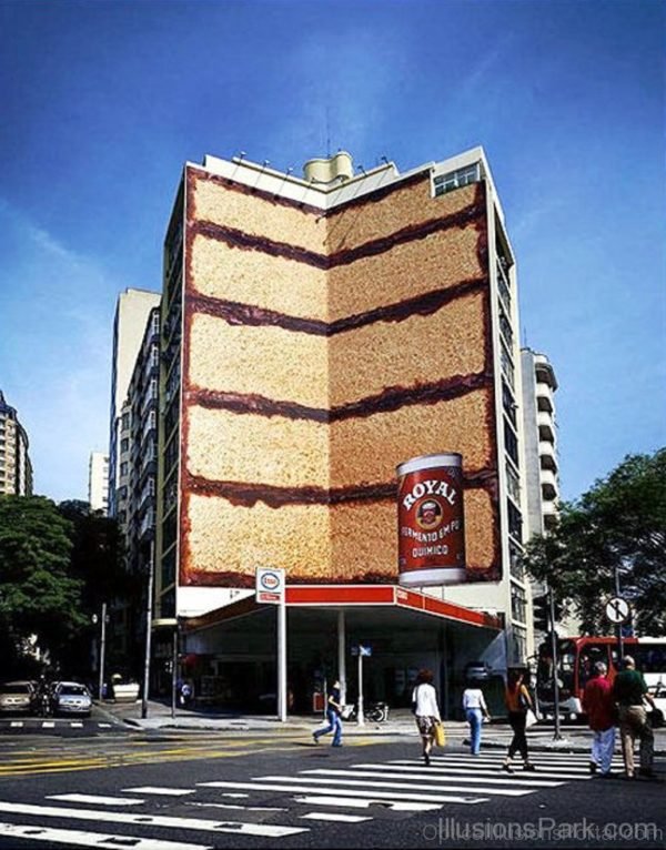 Billboard Bread Illusion