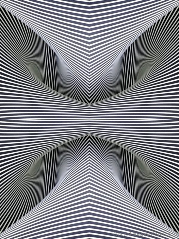 Black White Optical Illusion