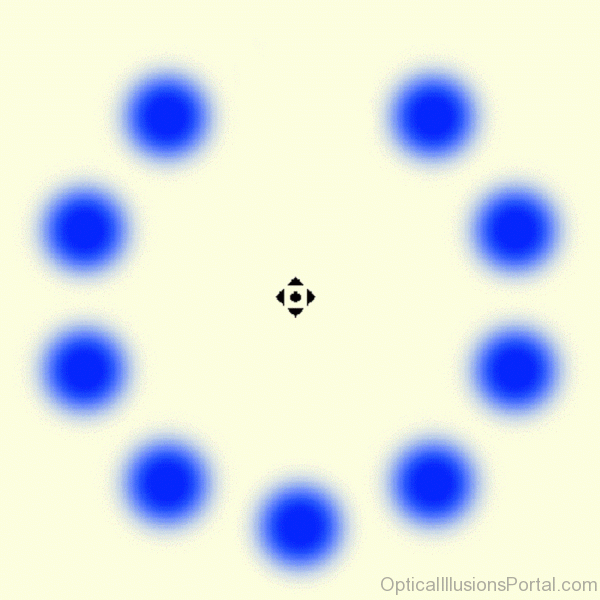Blue Dots Illution