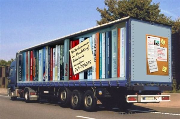 Book Shelve Optical Illusion