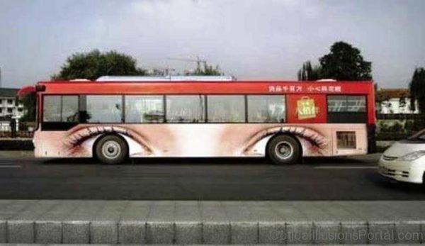 Bus With Eyes Billboard