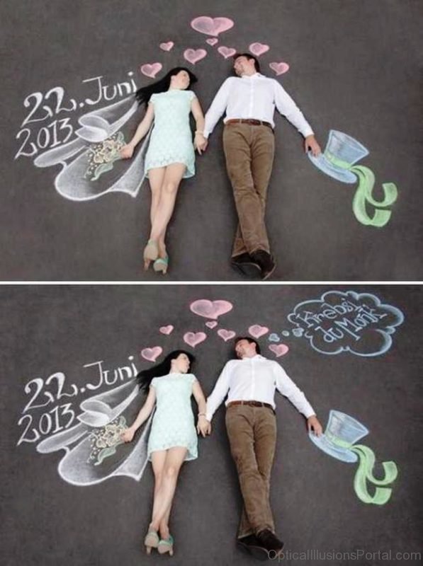 Chalk Drawing On Street