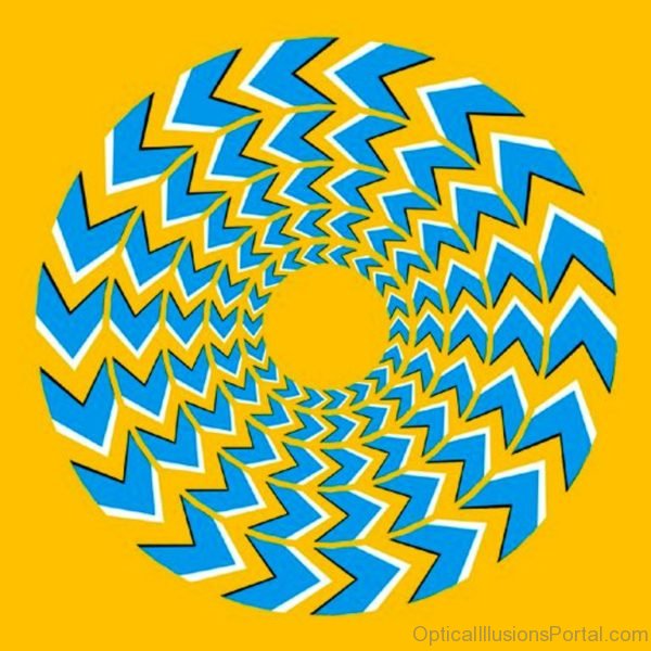 Chevron Spin Optical Illusion