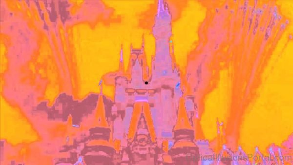 Cinderella Castle After Image Optical Illusion