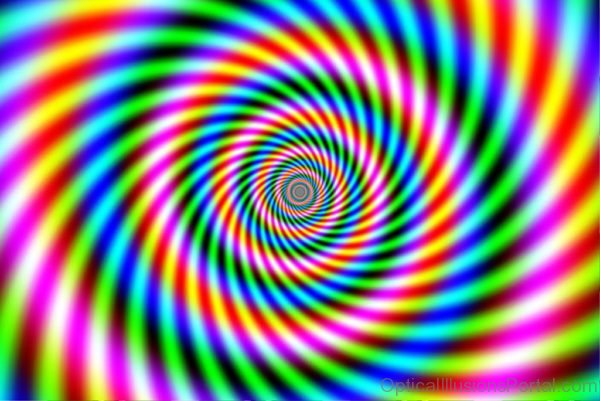Color Spiral Illusion