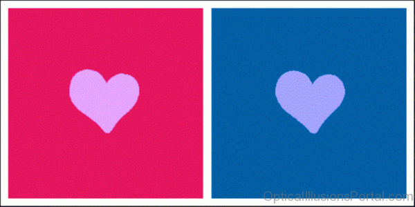 Colored Hearts Illution