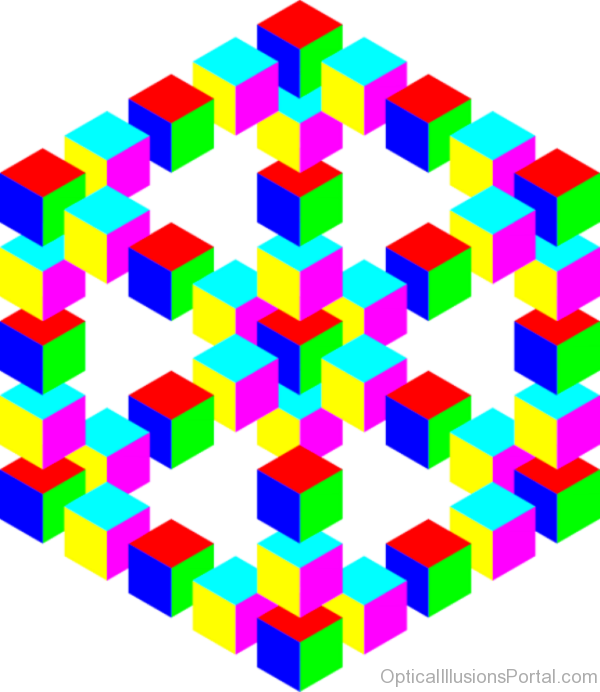 Colored Vector Optical Illusion