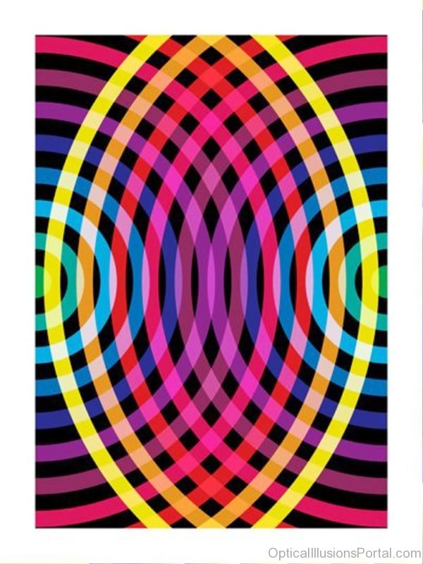 Colorful Lines Illusion
