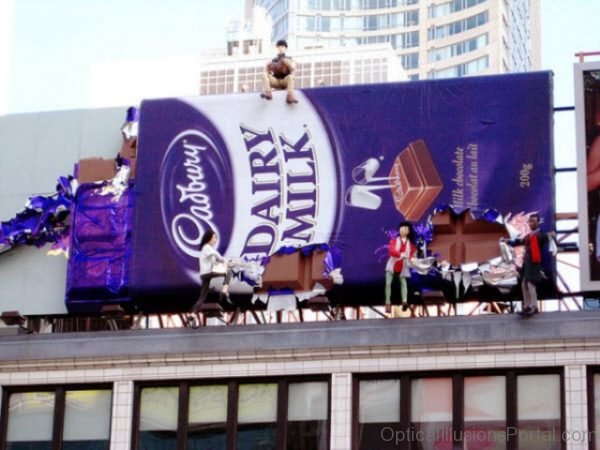 Dairy Milk Chocolate Illusion