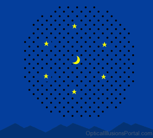 Disappearing Stars Optical Illusion