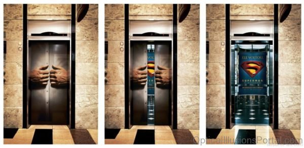 Elevator Superman Illusion il114
