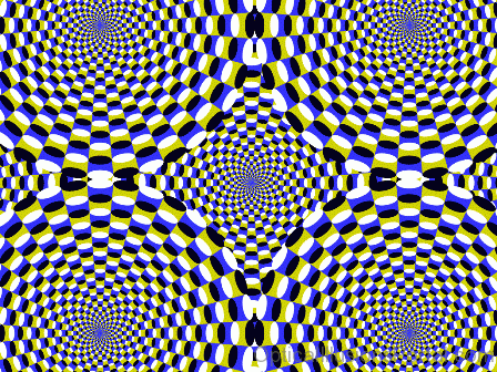 Five Expanding Circles Illusion