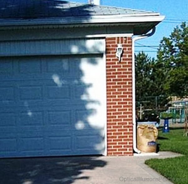 Garage Door Face Illusion