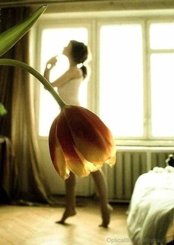Girl Skirt Or Flower