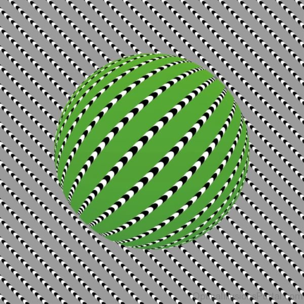 Green Watermelon Moving Illusion