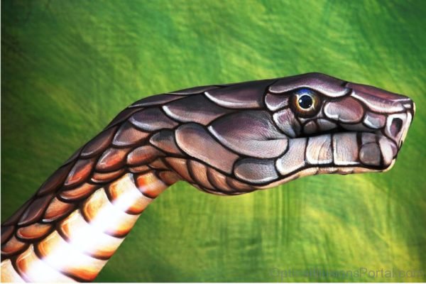 Hand Painting Snake