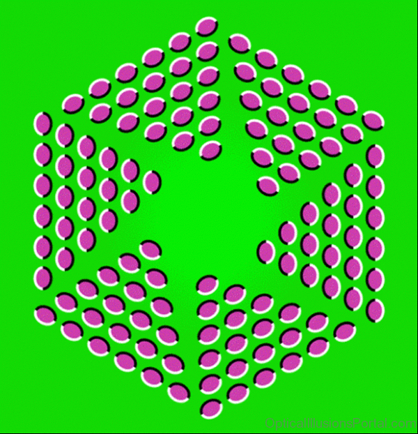 Hexagon Optical Illusion