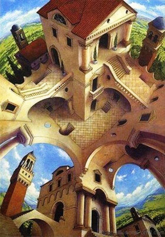 Illusion Of Escher Building