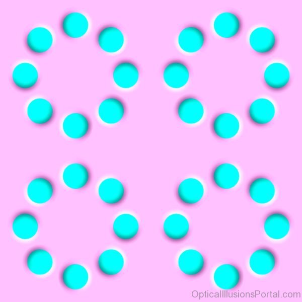 Light blue Beads Illusion
