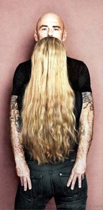 Long Beard Optical Illusion