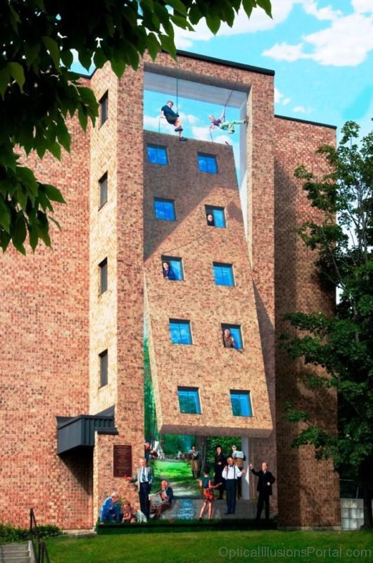 Mind Blowing Illusion Mural