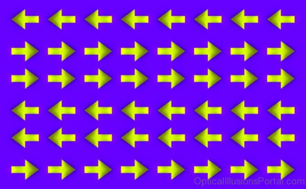 Moving Arrows Optical Illusion