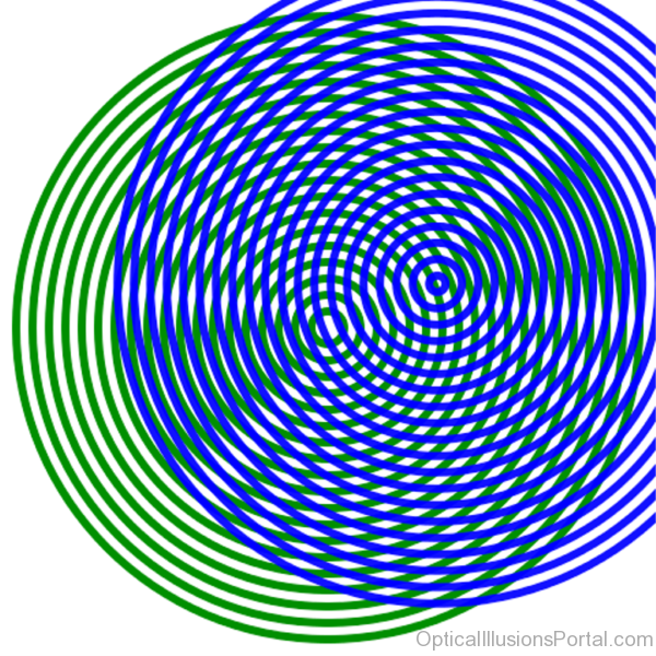 Moving Moire Illusion