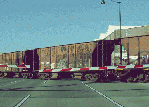 Moving Train Optical Illusion