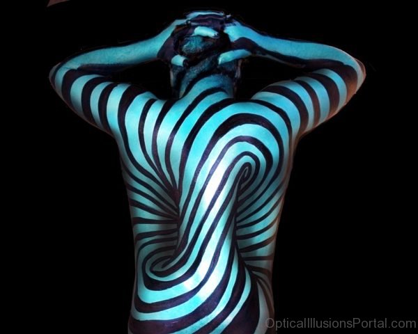 Natalie Fletcher Optical Illusion Bodypaint
