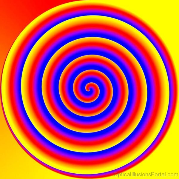 Optical Illusion Spiral Digital Art