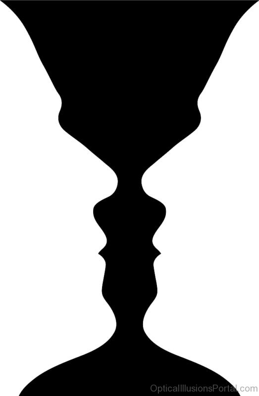 Optical Illusion Vase Or Face