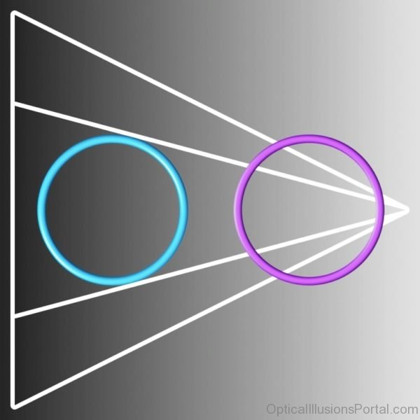 Optical Illusion.Receeding Lines