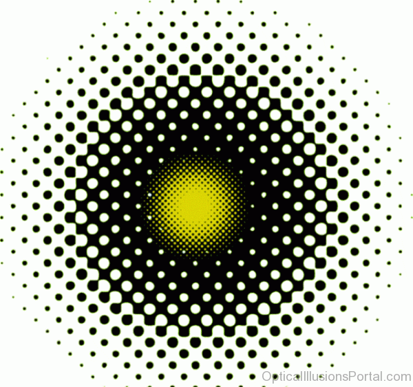 Pulsating Dot Optical Illusion