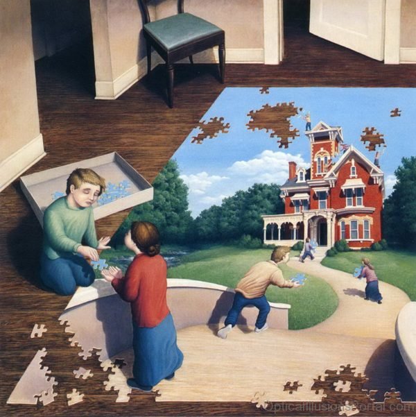 Rob Gonsalves Morphing Painting Illusion