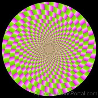 Rotating Circle Illusion