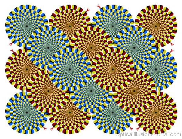 Rotating Snakes Optical Illusion