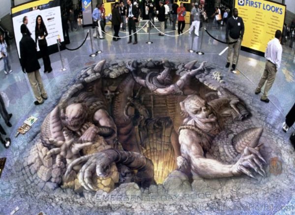 Scary Street Art Illusion