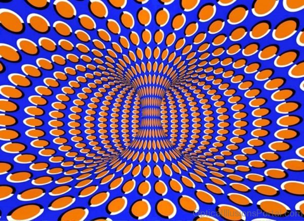 Spinning Vortex Illusion Pattern