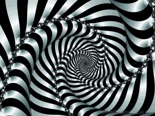 Spiral Black And White Illusion cr015