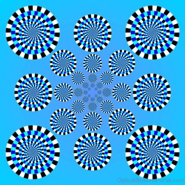 Spiral Water Wheels Illusion