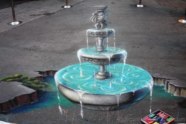 Street Painting Fountain