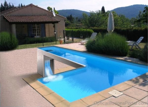 Swimming Pool Optical Illusion