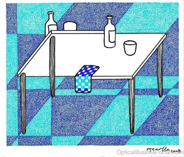 Table Optical Illusion
