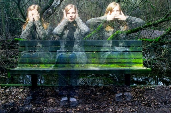 Three Girls Optical Illusion 1