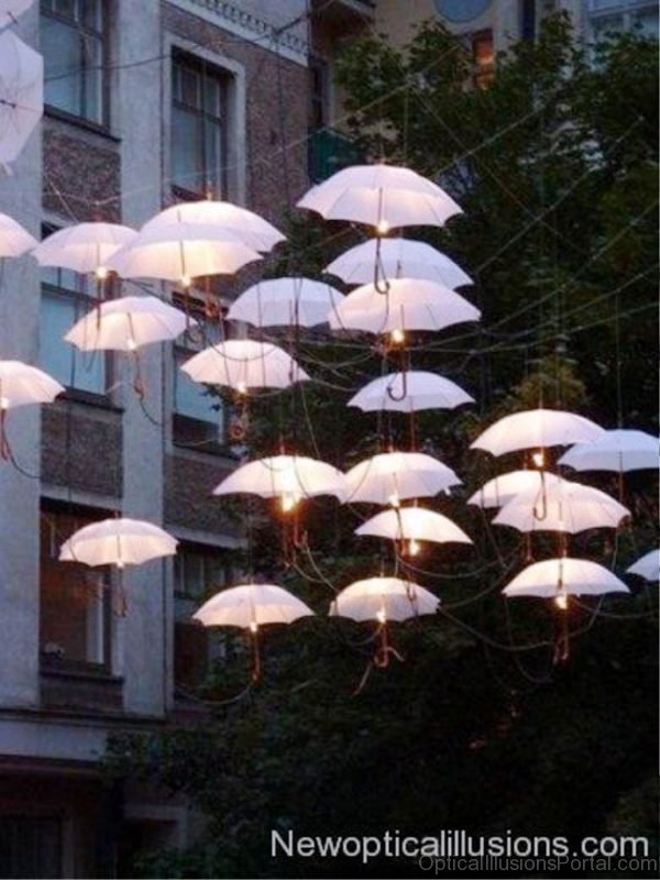 Umbrella Lights Illusion