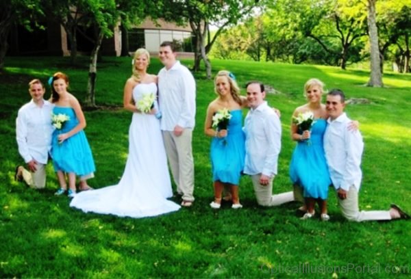 Wedding Optical Illusion